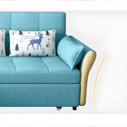 Rackhams SB152 Two Seater Sofa Bed, Blue - Dark Blue ( Made to order ) - 186cm (with two drawers) - thumbnail 5