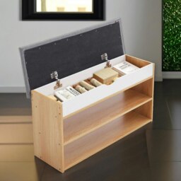 Rackhams 3 Tier Shoe Storage Bench With Seat & Storage - thumbnail 5