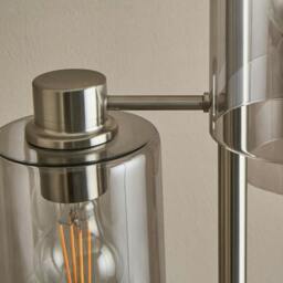Rackhams Kingsholm 3 Light Satin Nickel Floor Lamp - thumbnail 4