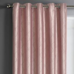 Rackhams Evisa Thermal Dimout Ready Made Eyelet Curtains - 117cm x 137cm - Blush