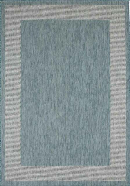 Rackhams Ecology Outdoor Rug Aqua - 200AQ - 240X340 cm - image 1