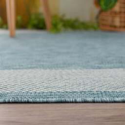 Rackhams Ecology Outdoor Rug Aqua - 200AQ - 240X340 cm - thumbnail 4