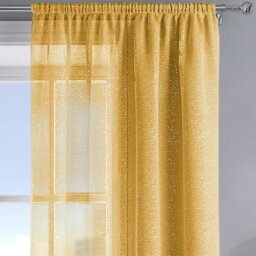 Rackhams Alessandria Sparkle Slot Top Voile Panel - 137cm x 122cm - Orange - thumbnail 2