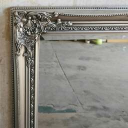 Rackhams Provence Antique Silver Rectangle Wall Mirror 60cm x 90cm - Silver - thumbnail 2