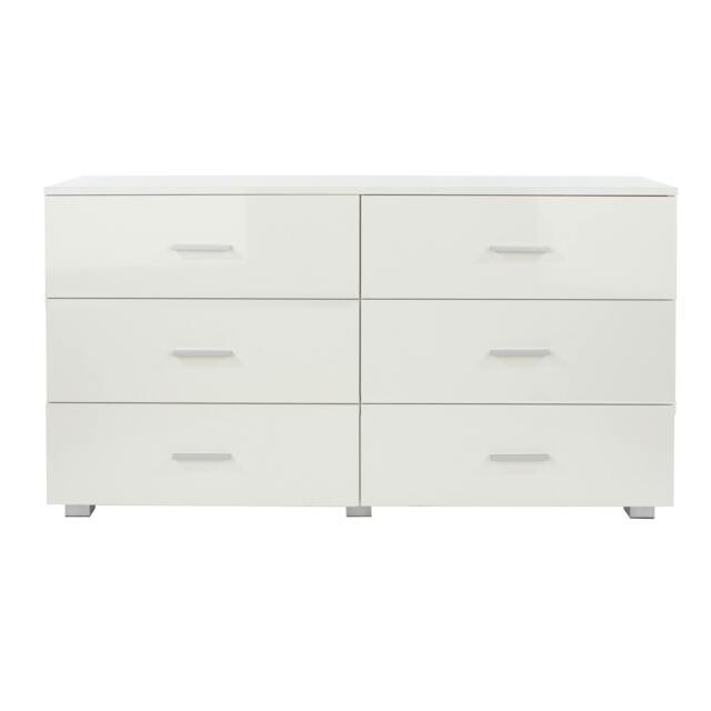 Rackhams Lido 3 + 3 Drawer Chest of Drawers - White
