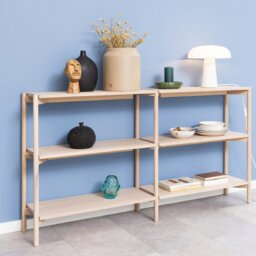 Rackhams Braidwood bookcase  with 4 shelves in White - 1 - White - Wood - thumbnail 5