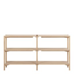 Rackhams Braidwood bookcase  with 4 shelves in White - 1 - White - Wood - thumbnail 2