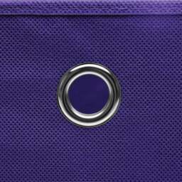 Rackhams Storage Boxes with Covers 10 pcs 28x28x28 cm Purple - thumbnail 5