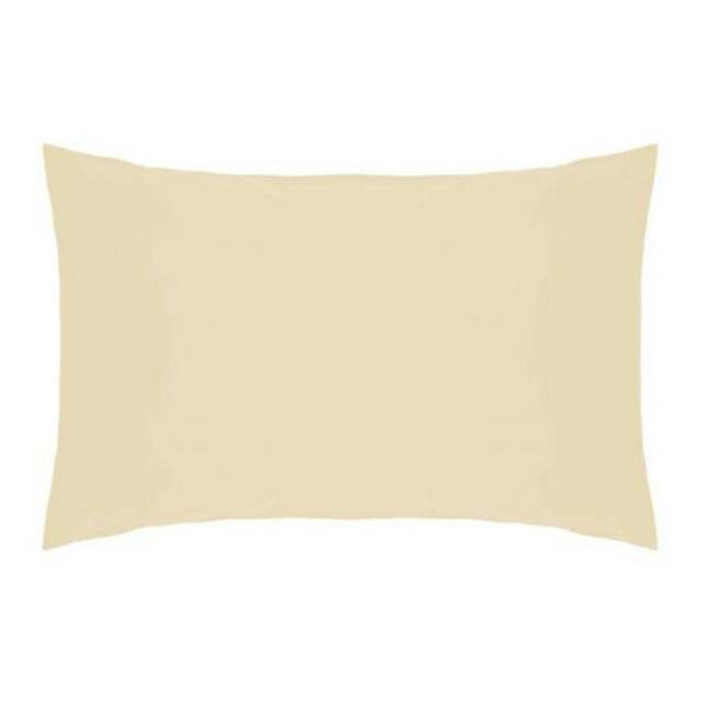 Rackhams Easycare Percale Housewife Pillowcase - Cream - One Size - Cream - 50% Cotton/50% Polyester - image 1