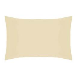 Rackhams Easycare Percale Housewife Pillowcase - Cream - One Size - Cream - 50% Cotton/50% Polyester - thumbnail 1