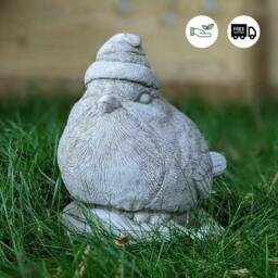 Rackhams Stone Cast 'Christmas Robin' Garden Ornament - thumbnail 6