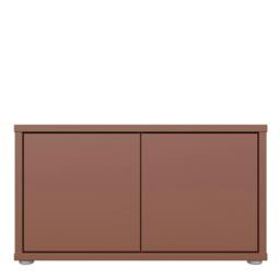Rackhams Alice Springs Bench with 2 Doors Push-to-Open in Terracotta - W 74.5 X  H 41.5 X  D 34.9cm - 1 - Manufactured Wood - thumbnail 3