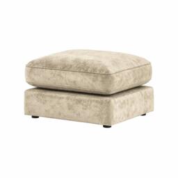 Rackhams Glitz Living Room Furniture Range - Skin Crushed Velvet - Foot Stool