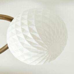 Rackhams Jaymie 3-Light Antique Brass Semi-Flush Ceiling Light - thumbnail 4