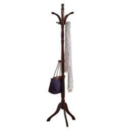 Rackhams Tall Vintage Wooden Coat Stand – 6ft with 13 Hooks for Hats - thumbnail 2