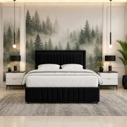 Rackhams Valore Ottoman Storage Bed - Super King - Solid Wood - Grey - thumbnail 2