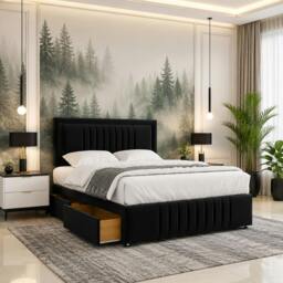Rackhams Valore Ottoman Storage Bed - Super King - Solid Wood - Grey - thumbnail 3