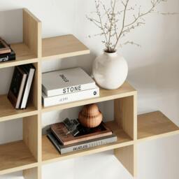 Rackhams Halic 3 Tiers Wall Mounted Shelf Modern Floating Bookcase 150cm - Anthracite Grey - thumbnail 5