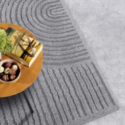 Rackhams High Pile Grey Rug Chappe – Soft Geometric - 160X235 cm - thumbnail 6