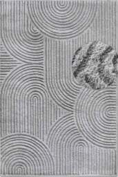 Rackhams High Pile Grey Rug Chappe – Soft Geometric - 160X235 cm - thumbnail 1