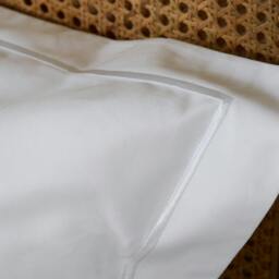 Rackhams White 300 Thread Count Easycare Cotton With Tencel Duvet Cover - Double - thumbnail 3