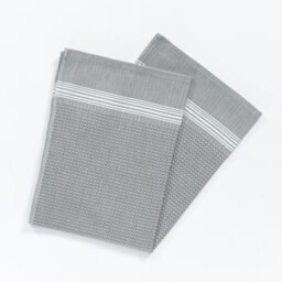 Rackhams Tuana Cotton Hammam Hand Towel without Tassels - Burnt Orange with White Stripes - thumbnail 5