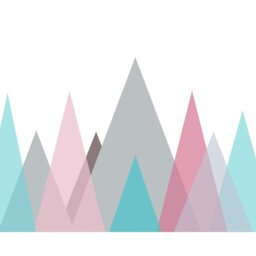 Rackhams Abstract Mountains Wall Mural - Large - W350cm x H280cm - thumbnail 2
