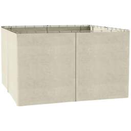 Rackhams 4 Pack Replacement Gazebo Curtains Privacy Panel for Most 3 x 4m Gazebo Canopy Pavillion Outdoor Shelter Sidewalls Accessories Beige - thumbnail 1