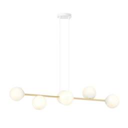 Rackhams GRAVITY Pendant lamp 6 x E14 White, Gold with White Shade - thumbnail 4