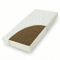 Rackhams Enhanced Plus Coco Coir Hypoallergenic ECO Fibre Core Bamboo Cot Bed Mattress 140x70x10cm - thumbnail 1