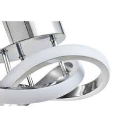 Rackhams Modern LED Chrome Ceiling Light Fitting with Swirl Thick Metal Strip - thumbnail 3