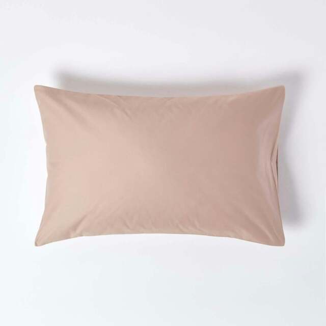 Rackhams Premium 1000 TC Egyptian Cotton Sateen Weave Housewife Pillowcase, Standard Size - Moonlight Beige - image 1