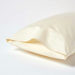 Rackhams Premium 1000 TC Egyptian Cotton Sateen Weave Housewife Pillowcase, Standard Size - Moonlight Beige - thumbnail 4