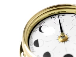 Rackhams Handmade Solid Brass Moon Phase Clock - thumbnail 6
