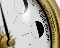 Rackhams Handmade Solid Brass Moon Phase Clock - thumbnail 4