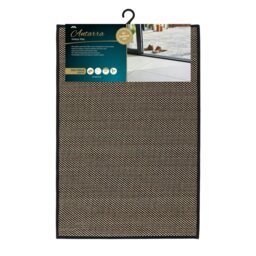 Rackhams Antarra Machine Washable Entrance Doormat and Runner Set - Black - thumbnail 2