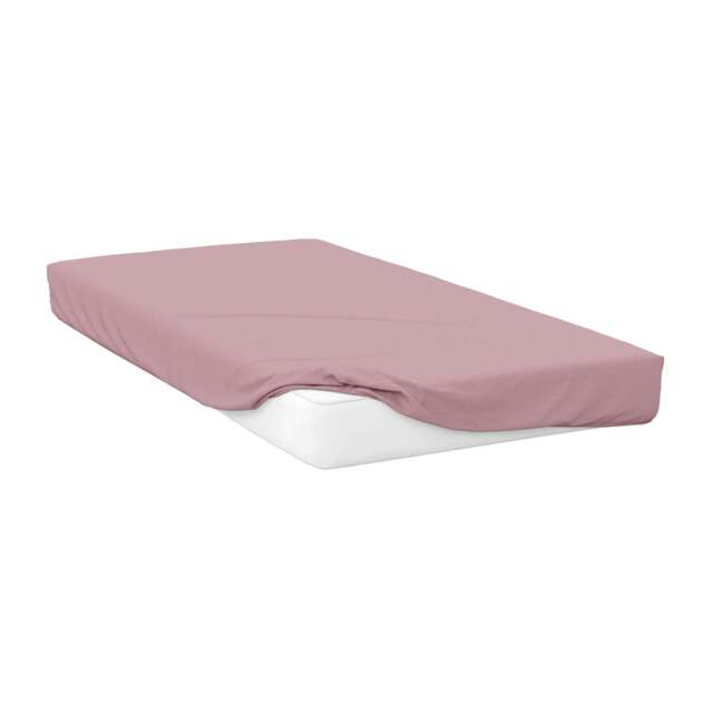 Rackhams Percale Extra Deep Fitted Sheet - Blush Pink - Blush Pink - Double - 50% Cotton/50% Polyester