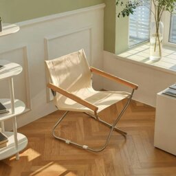 Rackhams Kato Foldable Armchair, Stainless Steel - Pink - thumbnail 4