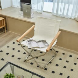 Rackhams Kato Foldable Armchair, Stainless Steel - Pink - thumbnail 2
