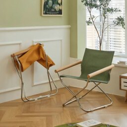 Rackhams Kato Foldable Armchair, Stainless Steel - Pink - thumbnail 1