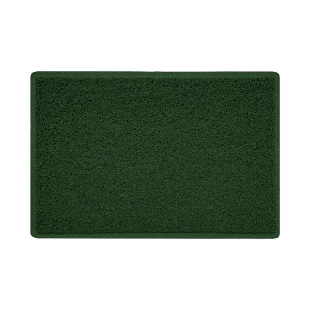 Rackhams Indoor Spaghetti Doormat Plain - Green - 60cm x 40cm - image 1