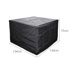 Rackhams Cozy Bay EZBreathe 8 Seat Cube Set Cover in Black - Black - Polyester - 1 - thumbnail 2