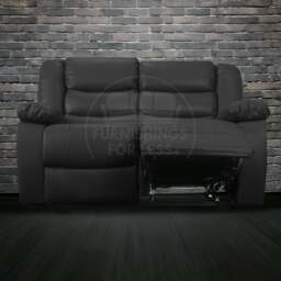 Rackhams Venice Leather Reclining 2 Seater Sofa - Gray - thumbnail 6