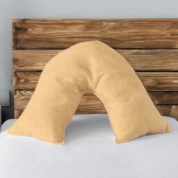Rackhams Microfibre Soft Touch V Shape Plain Dyed Pillowcase - Silver - thumbnail 5