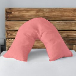 Rackhams Microfibre Soft Touch V Shape Plain Dyed Pillowcase - Silver - thumbnail 3