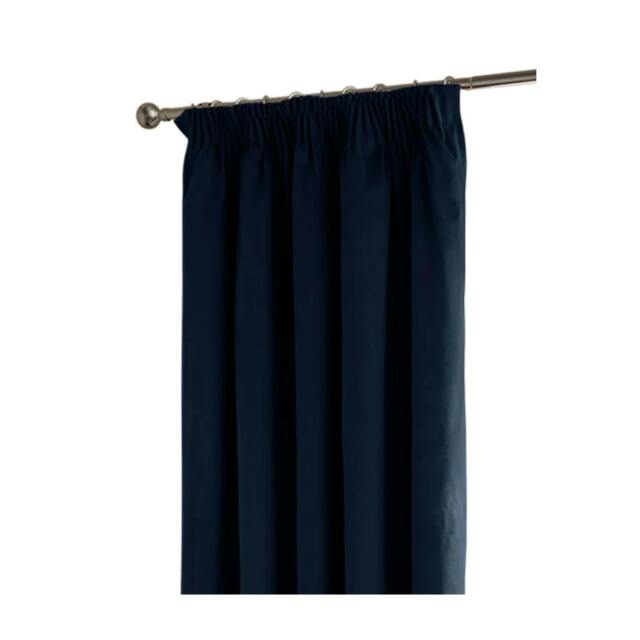 Rackhams Ultimate Velvet Pencil Pleat Curtains - Royal Blue - 229cm x 183cm - Royal Blue - 100% Polyester - image 1