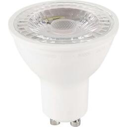 Rackhams LED GU10 5w Light Bulb Cap 370lm 4000k Cool White - White - One Size - thumbnail 1