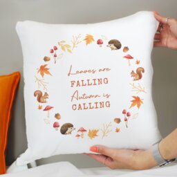 Rackhams Personalised Autumn Cushion - thumbnail 4