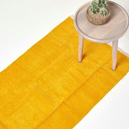 Rackhams Cotton Plain Chenille Rug with Natural Trim - Teal Green - 45 x 70 cm - thumbnail 2