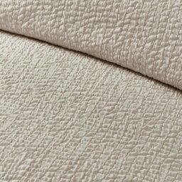 Rackhams Crinkle Seersucker Duvet Cover Set Natural - Double - Natural - thumbnail 3